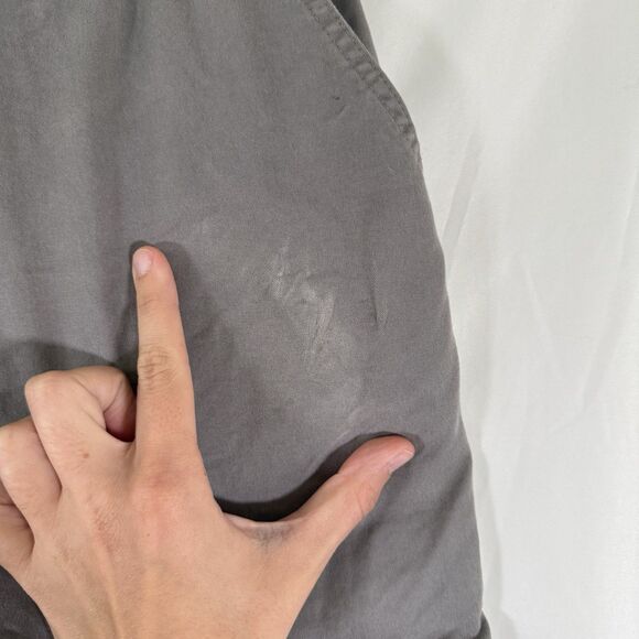 Chubbies Shorts Men's Large Grey Chino Elastic Waist Cotton Blend Pockets - Picture 3 of 9